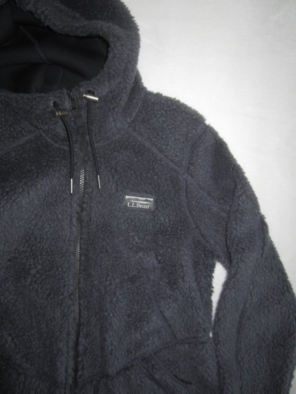 NWT LL BEAN Mountain Pile Sherpa Fleece Jacket Alloy Gray Women's XS - Picture 4 of 7